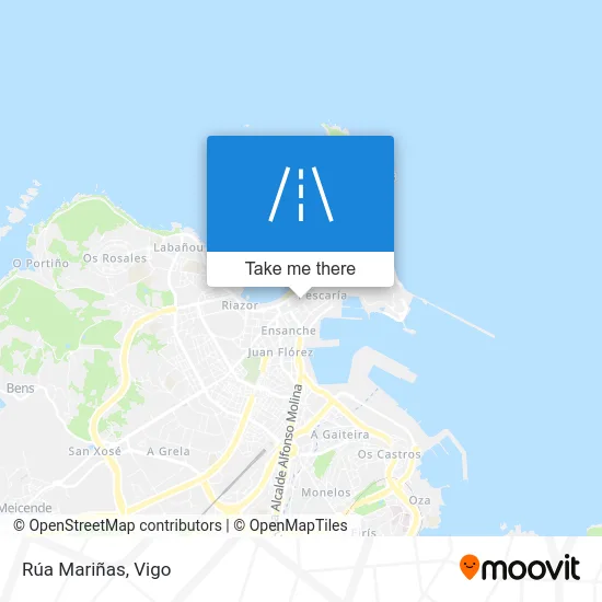 Rúa Mariñas map