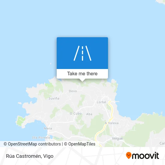 Rúa Castromén map