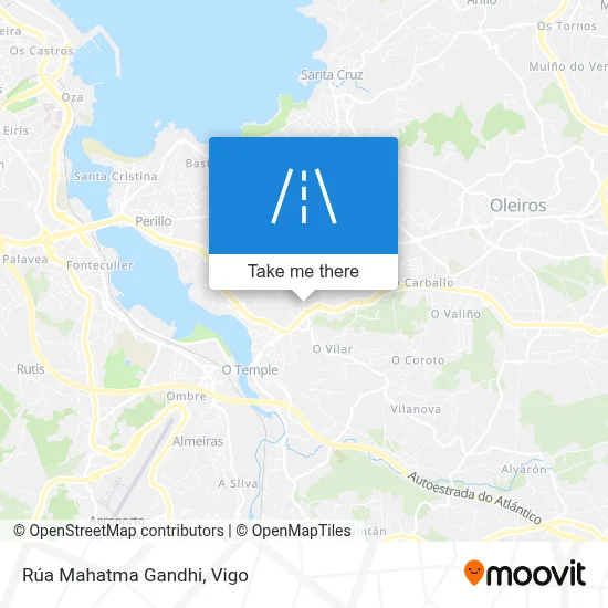 Rúa Mahatma Gandhi map