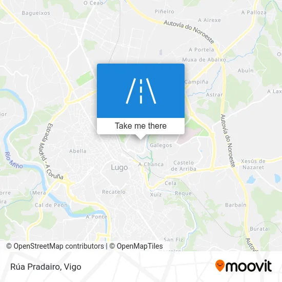 Rúa Pradairo map