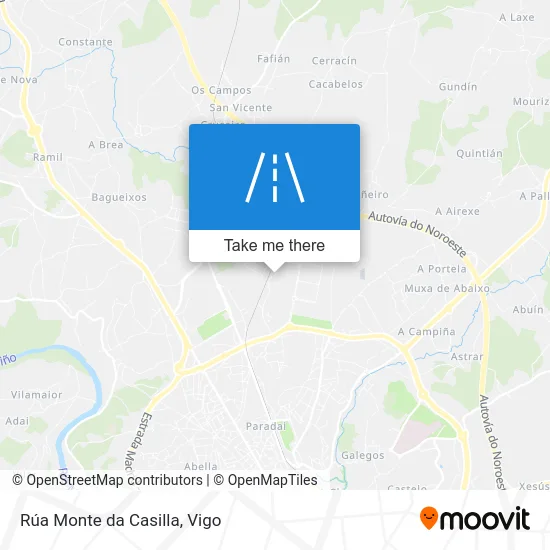 Rúa Monte da Casilla map