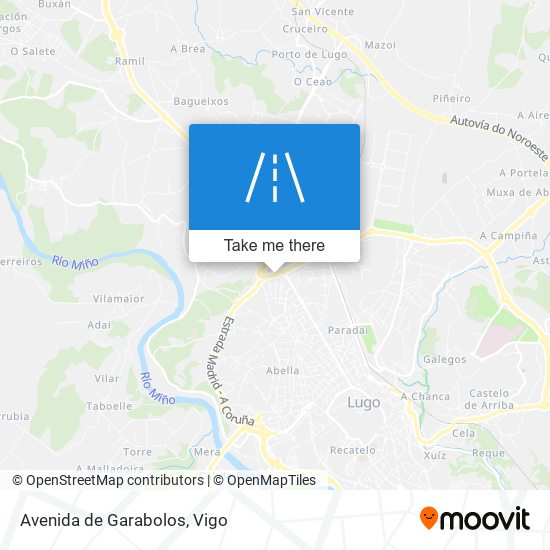 mapa Avenida de Garabolos