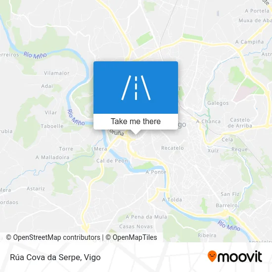 Rúa Cova da Serpe map