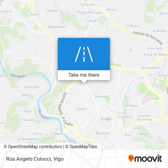 Rúa Angelo Colocci map