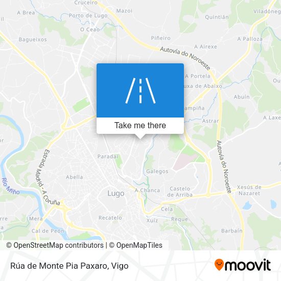 Rúa de Monte Pia Paxaro map