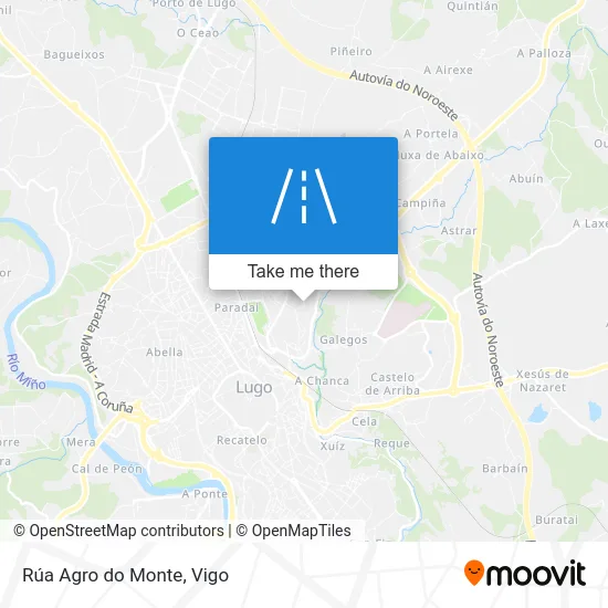 Rúa Agro do Monte map