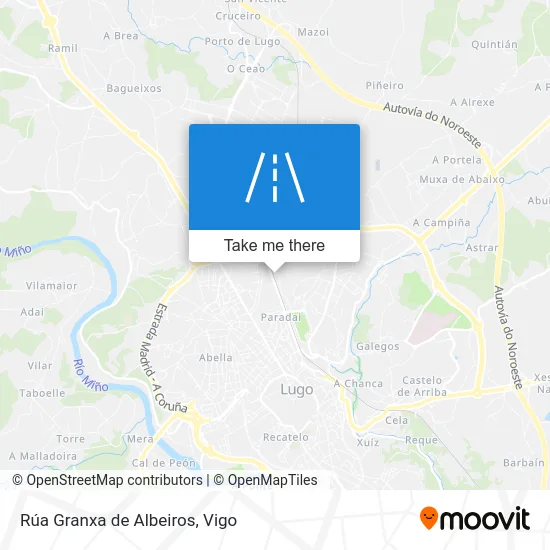 Rúa Granxa de Albeiros map