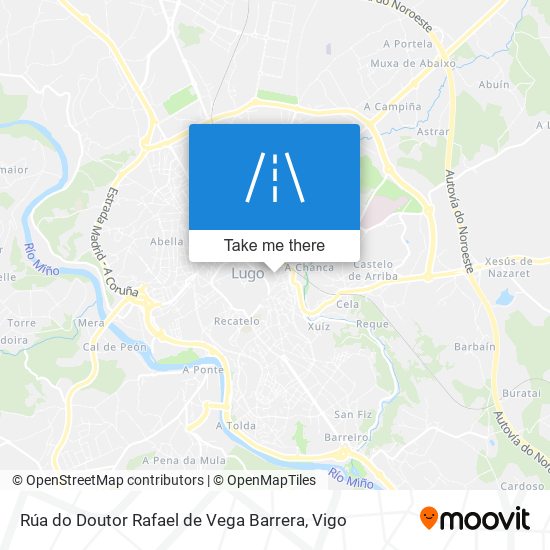 mapa Rúa do Doutor Rafael de Vega Barrera