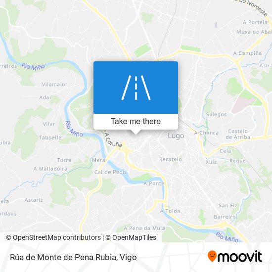 Rúa de Monte de Pena Rubia map