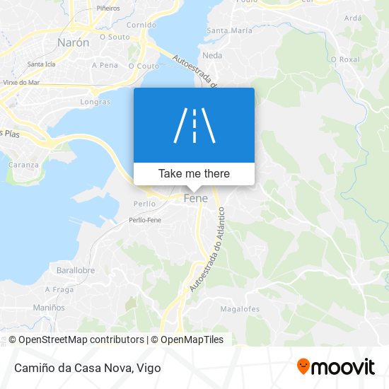 Camiño da Casa Nova map