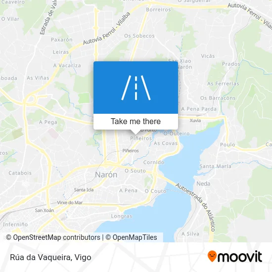 Rúa da Vaqueira map