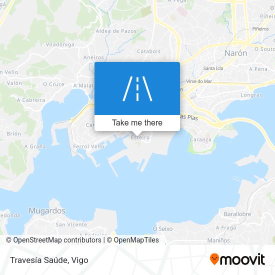 Travesía Saúde map