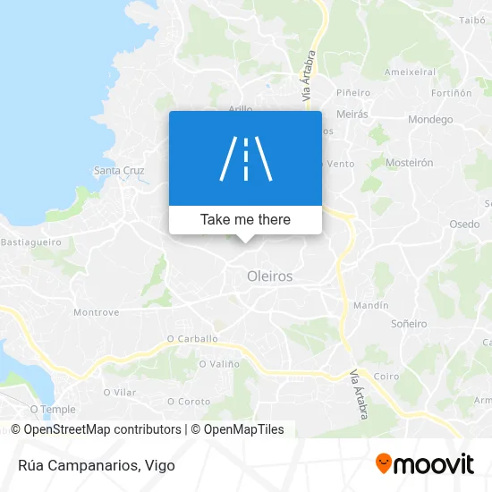 Rúa Campanarios map