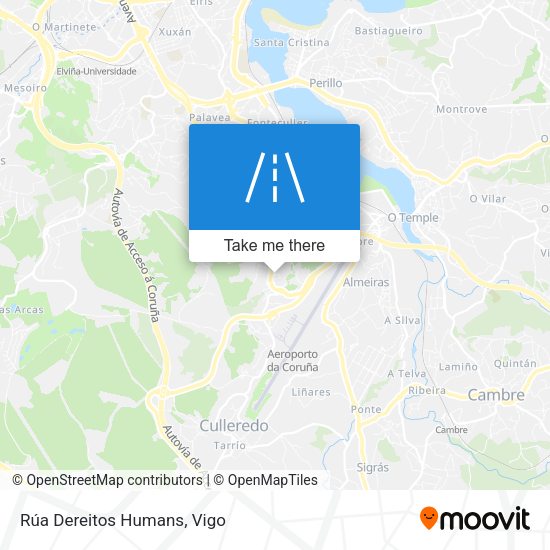 Rúa Dereitos Humans map