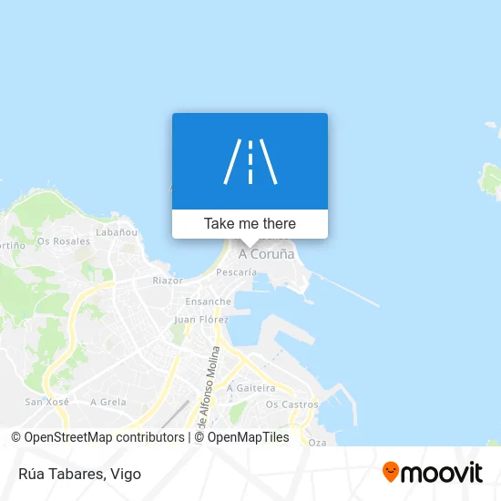 Rúa Tabares map