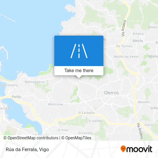 Rúa da Ferrala map