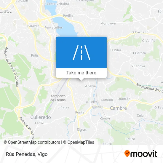Rúa Penedas map