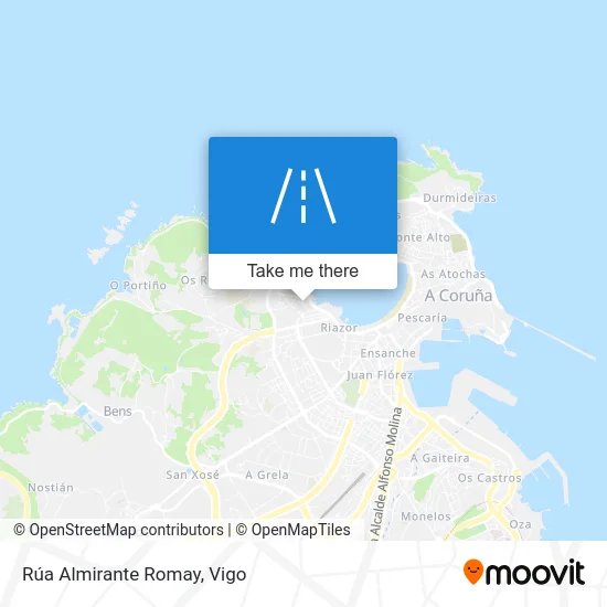 Rúa Almirante Romay map