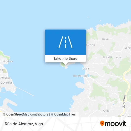 Rúa do Alcatraz map