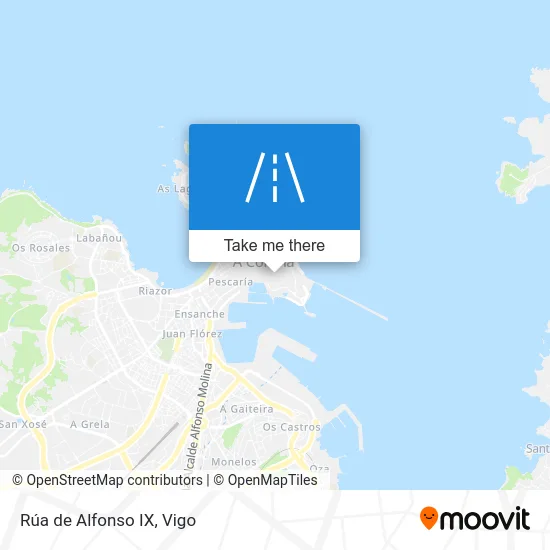 Rúa de Alfonso IX map