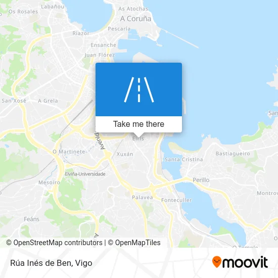 Rúa Inés de Ben map