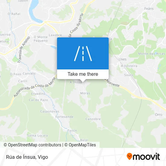 Rúa de Ínsua map