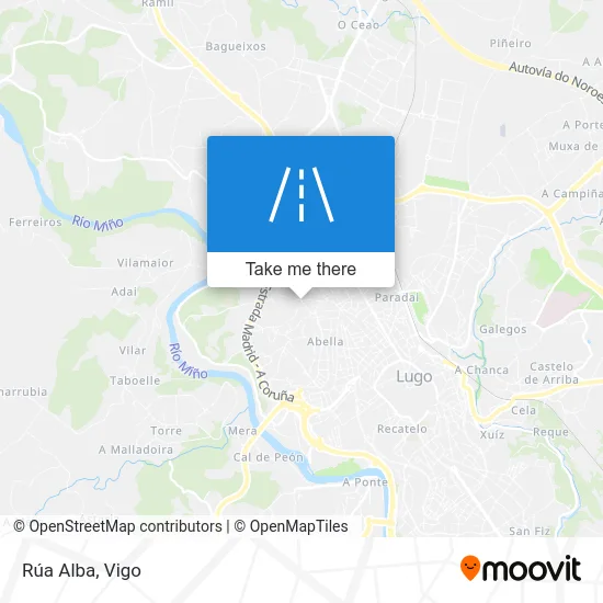 Rúa Alba map