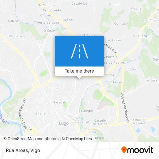 Rúa Areas map