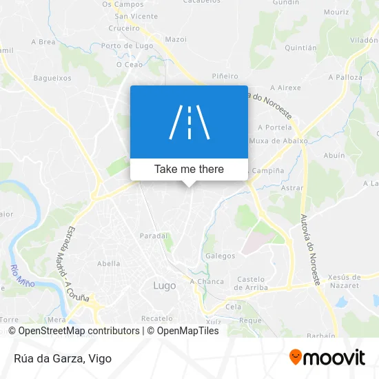 Rúa da Garza map