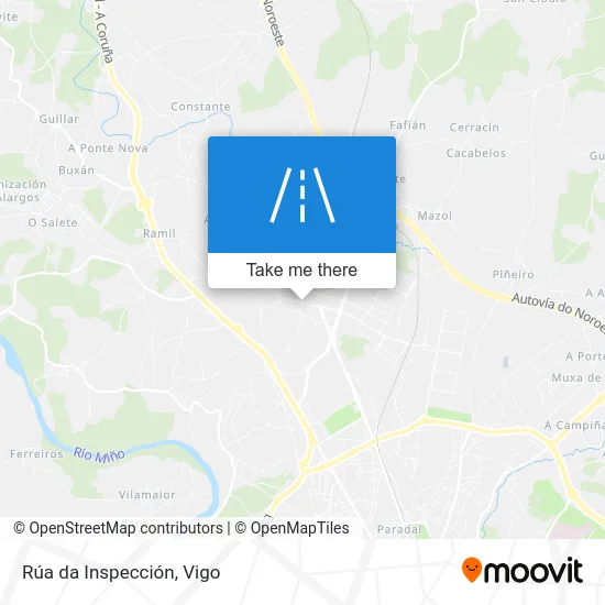Rúa da Inspección map