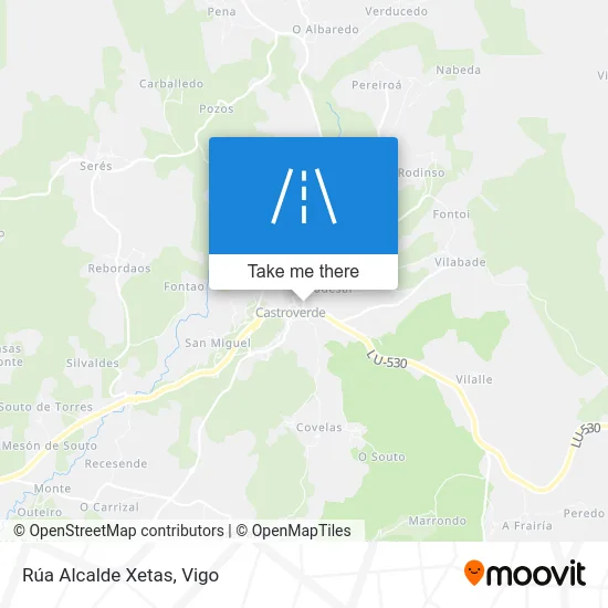 Rúa Alcalde Xetas map