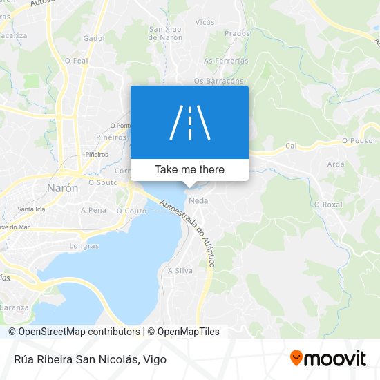 Rúa Ribeira San Nicolás map