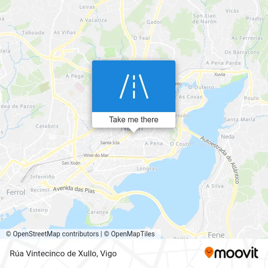 Rúa Vintecinco de Xullo map