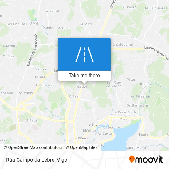 Rúa Campo da Lebre map