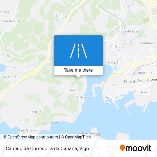 Camiño  da Corredoira da Cabana map