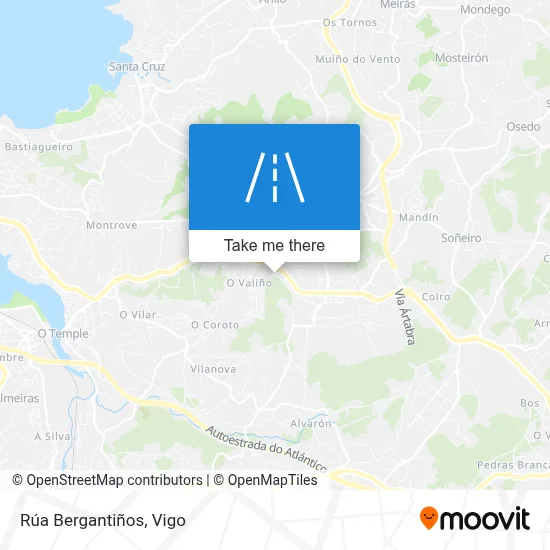 Rúa Bergantiños map