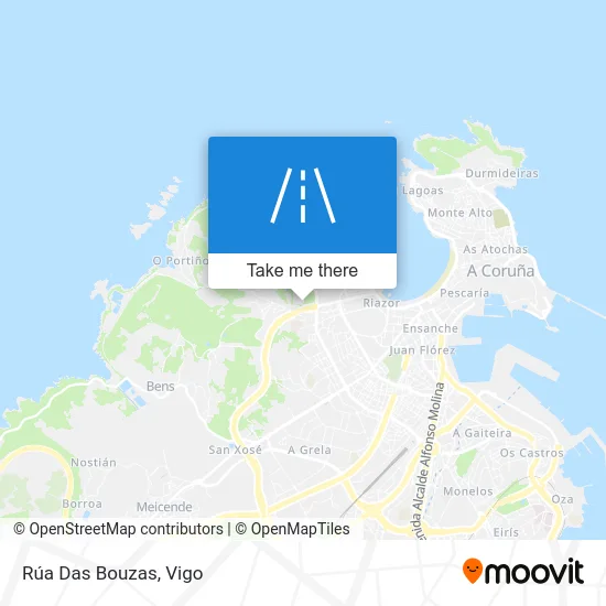 Rúa Das Bouzas map