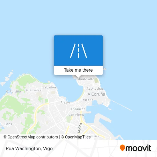 Rúa Washington map
