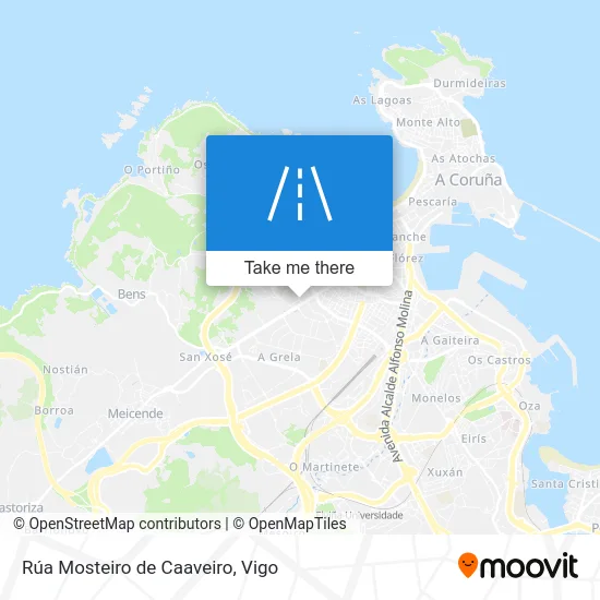Rúa Mosteiro de Caaveiro map