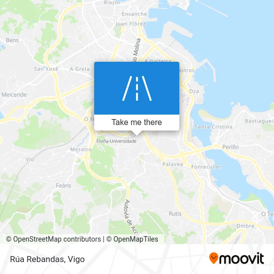 Rúa Rebandas map