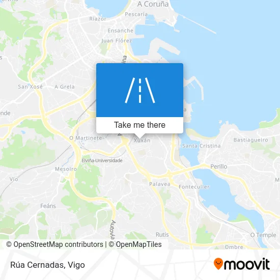 Rúa Cernadas map