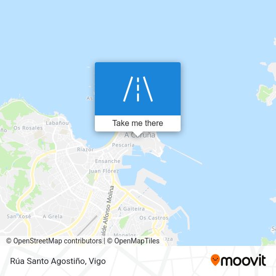 Rúa Santo Agostiño map