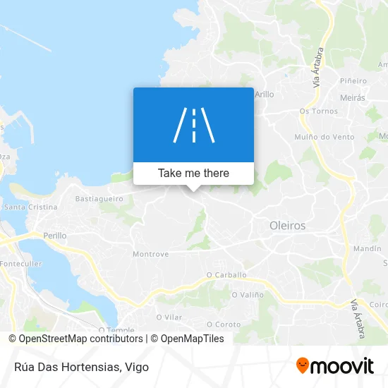 Rúa Das Hortensias map