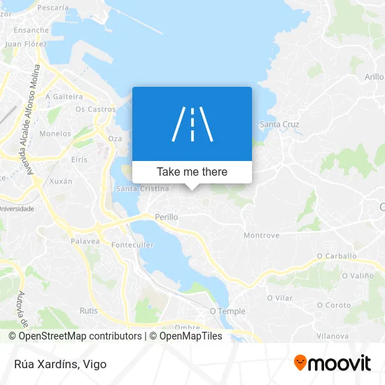 Rúa Xardíns map