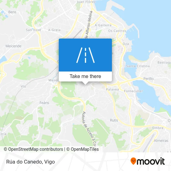 Rúa do Canedo map