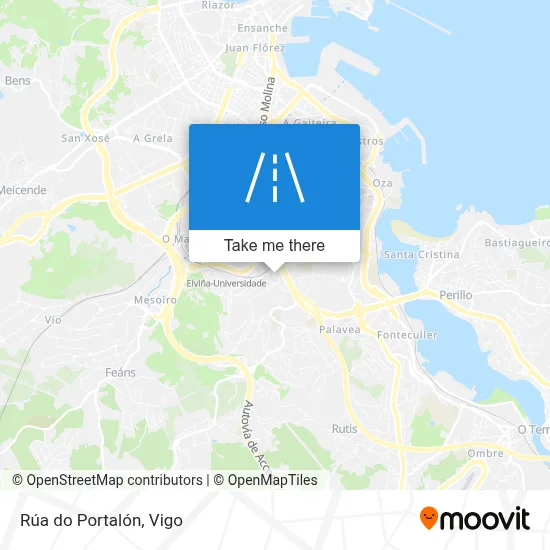 Rúa do Portalón map