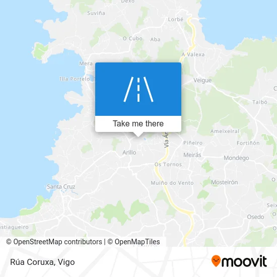 Rúa Coruxa map