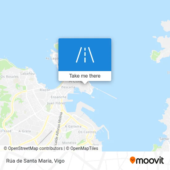 Rúa de Santa María map