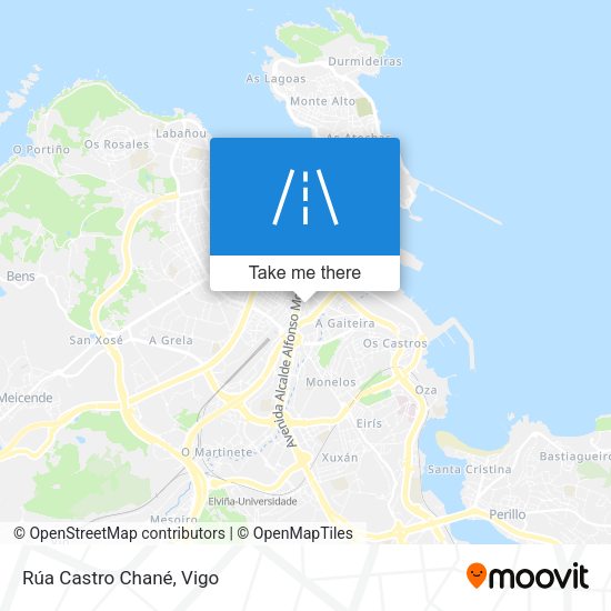 Rúa Castro Chané map