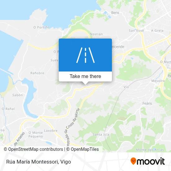 Rúa María Montessori map